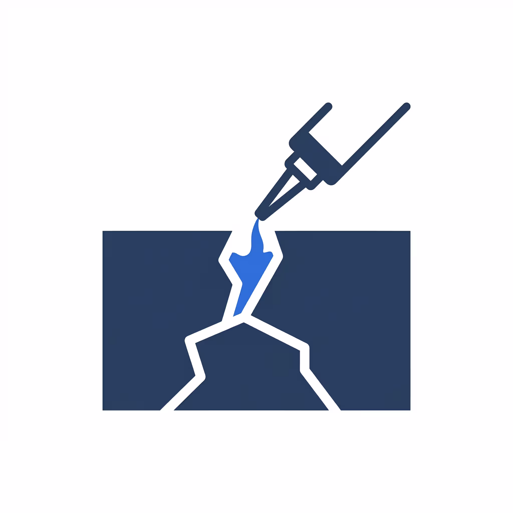Crack injection icon