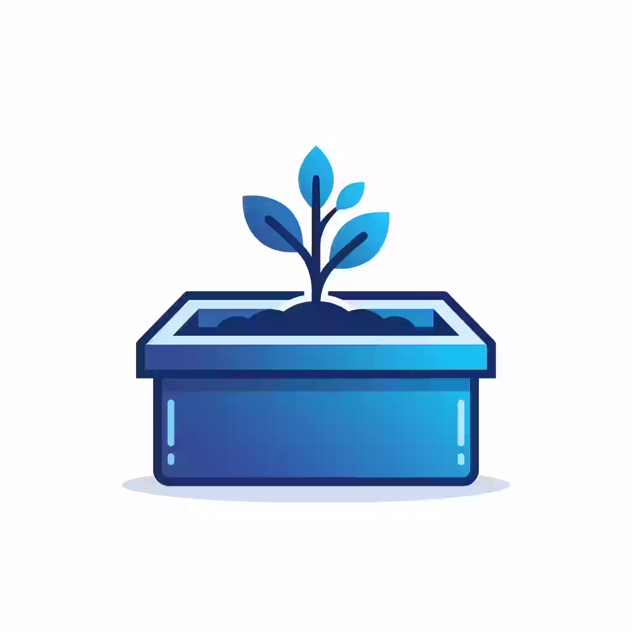 Planter boxes icon